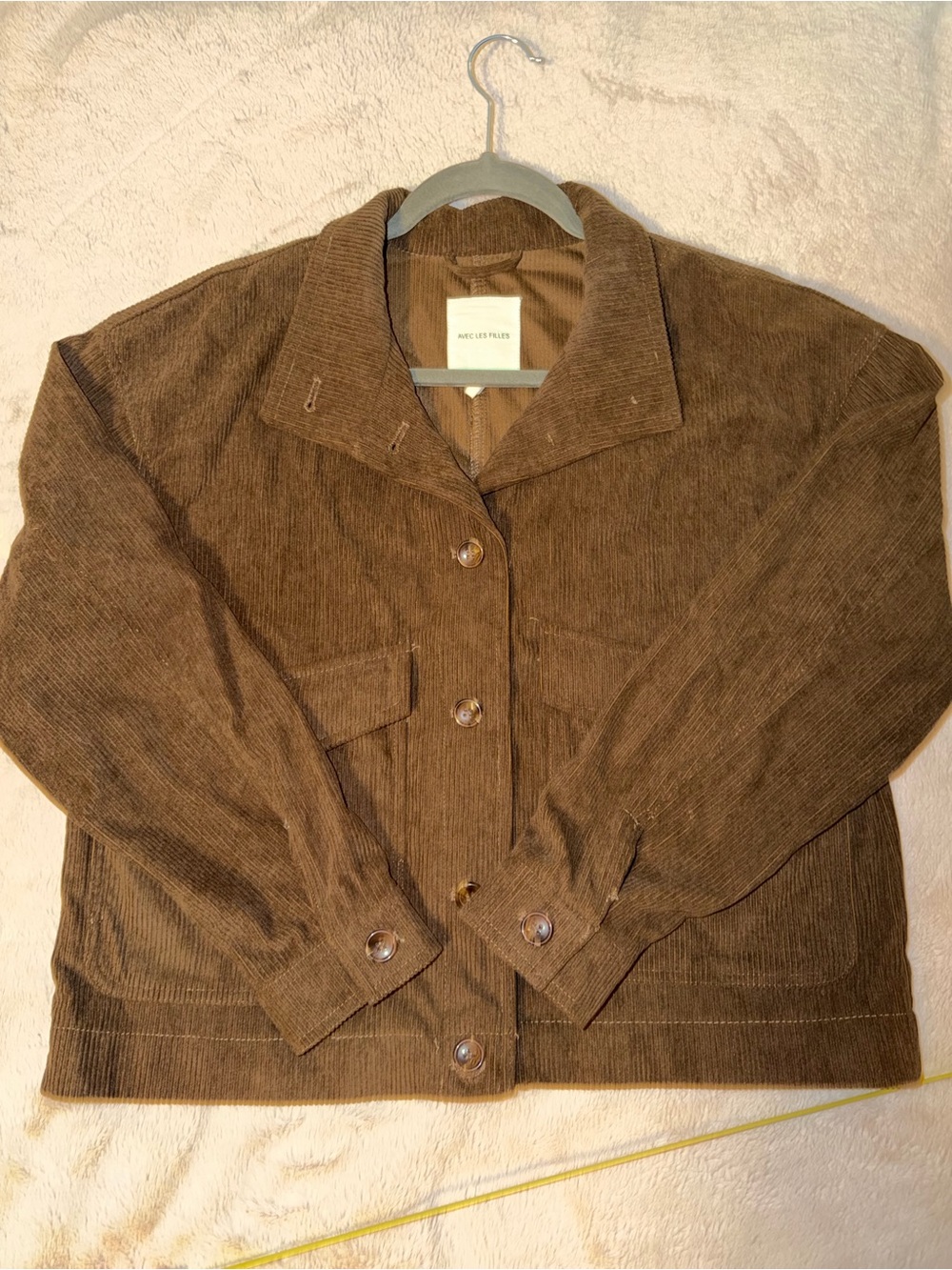 Avec Les Filles Corduroy Brown Jacket - M